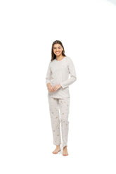 MOD Women Round Neck Pajama Set